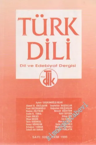 Türk Dili Dil ve Edebiyat Dergisi  - 526      Ekim