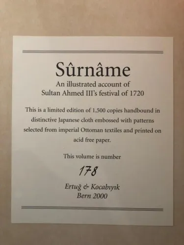 Surname: Sultan Ahmed'in Düğün Kitabı = Surname: An Illustrated Accoun