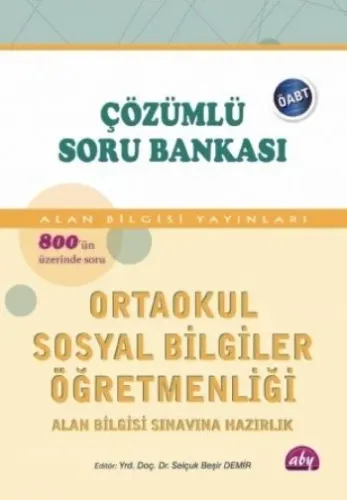 Aby ÖABT İlköğretimSosyal Bilgiler Öğretmenliği Çözümlü Soru Bankası