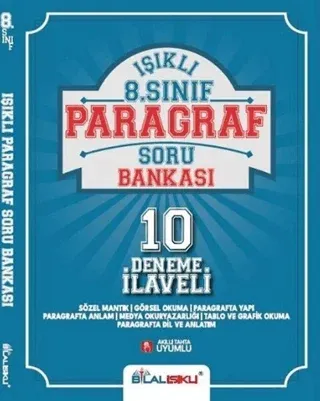 Bilal Işıklı 8. Sınıf Paragraf Soru Bankası 10 Deneme İlaveli