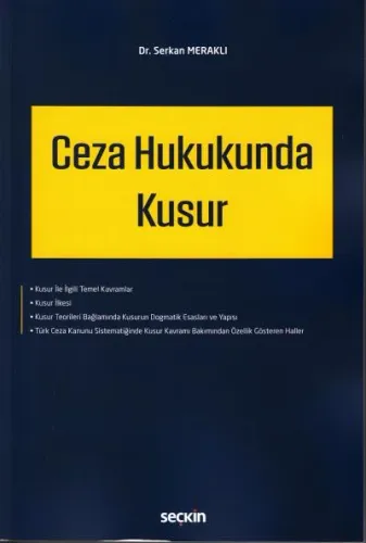 Ceza Hukukunda Kusur