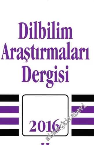 Dilbilim Araştırmaları Dergisi 2016 / 2 -