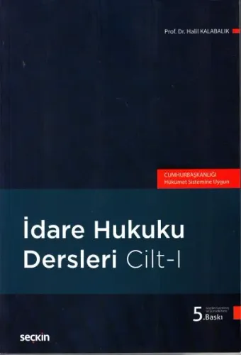 İdare Hukuku Dersleri Cilt-1
