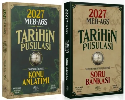 CBA Yayınları 2027 MEB-AGS Tarihin Pusulası Konu Anlatımı ve Soru Bank