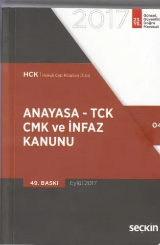 Anayasa - Tck Cmk ve İnfaz Kanunu