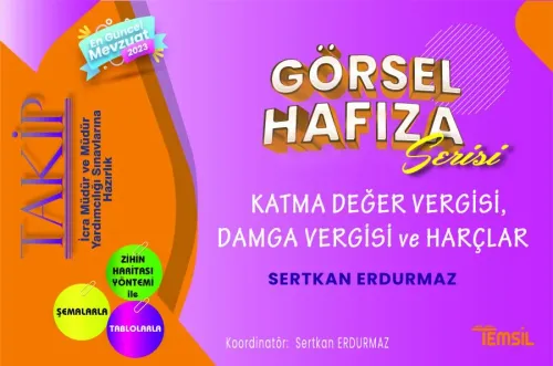 TAKİP Görsel Hafıza Serisi Katma Değer Vergisi - Damga Vergisi - Harçl