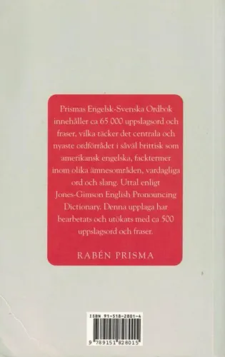 Engelsk Svenk Ordbok Kollektif (İngilizce) Prismas %66 indirimli