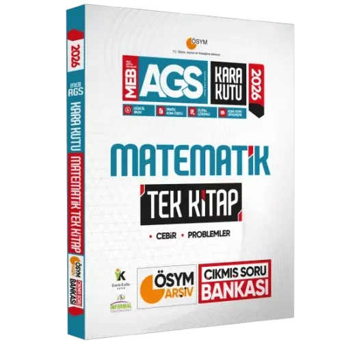 Kara Kutu Yayınları 2026 MEB-AGS Kara Kutu Matematik TEK KİTAP ÖSYM Arşiv Çıkmış Soru Bankası