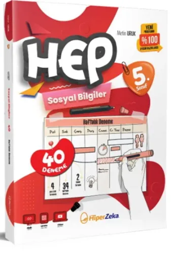 HİPER ZEKA 5. SINIF HEP SOSYAL BİLGİLER HAFTALIK DENEME FÖYLERİ