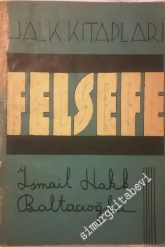 Felsefe -        1938