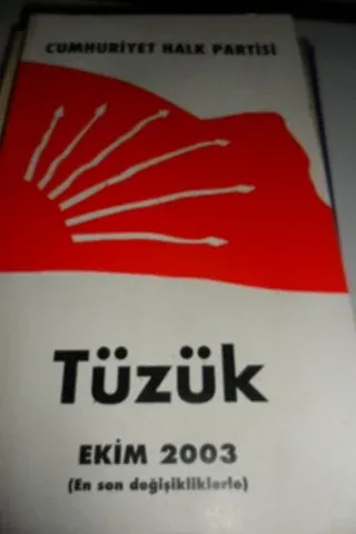 Cumhuriyet Halk Partisi Tüzük Ekim 2003