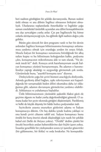 Mama'nın Son Sarılışı Frans De Waal