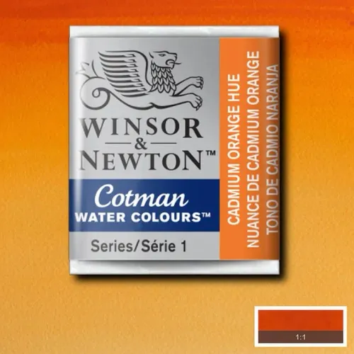 Winsor & Newton Cotman Sulu Boya Yarım Tablet Cadmium Orange Hue 090