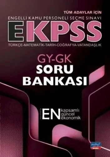 E-KPSS GY-GK Soru Bankası - Türkçe - Matematik - Tarih - Coğrafya - Vatandaşlık