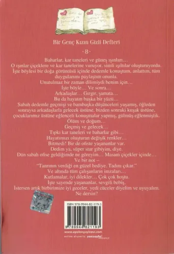 Günler Akıp Giderken/Bir Genç Kızın Gizli Defteri 8 İpek Ongun Epsilon