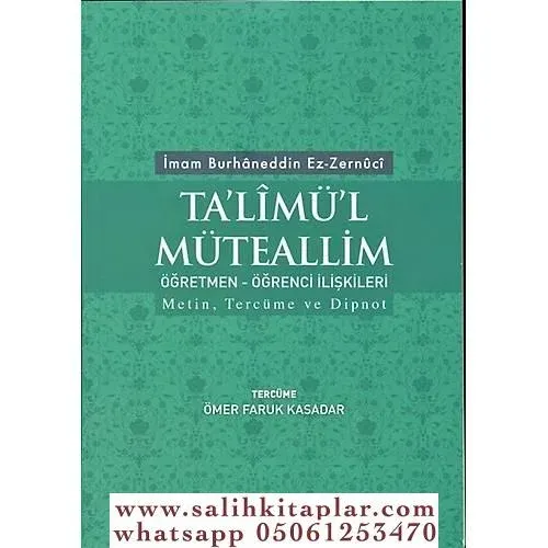 Talimül Müteallim Ögretmen Ögrenci Iliskileri (Türkçe-Arapça)