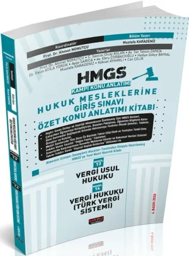 Savaş Yayınları 2026 HMGS Vergi Usul Hukuku Vergi Hukuku TVS Özet Konu Anlatımı