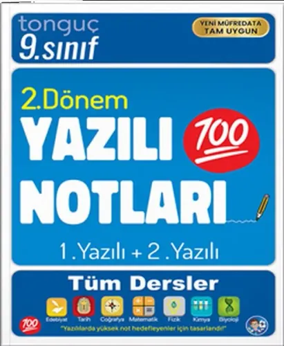 Tonguç Akademi 9. Sınıf Yazılı Notları 2. Dönem 1 ve 2. Yazılı