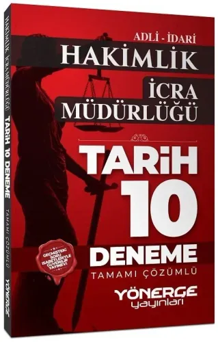 Yönerge Yayınları Adli İdari Hakimlik İcra Müdürlüğü Tarih 10 Deneme Ç