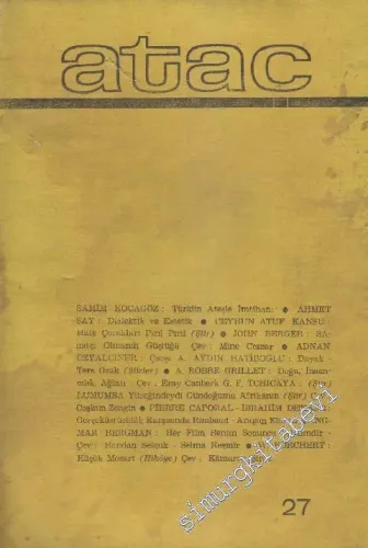 Ataç Dergisi - Sayı: 27 Cilt: 3 Temmuz