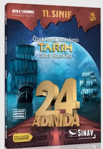 Sınav Yayınları 11. Sınıf Tarih 24 Adımda Özel Konu Anlatımlı Soru Bankası