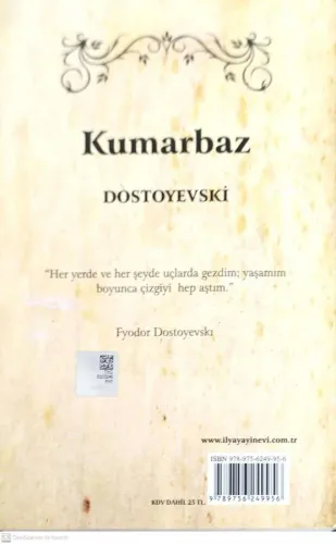 Kumarbaz Dostoyevski İlya İzmir Yayınevi