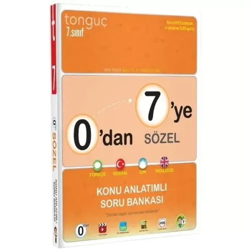 Tonguç Akademi 0 dan 7 ye Sözel Konu Anlatımlı Soru Bankası