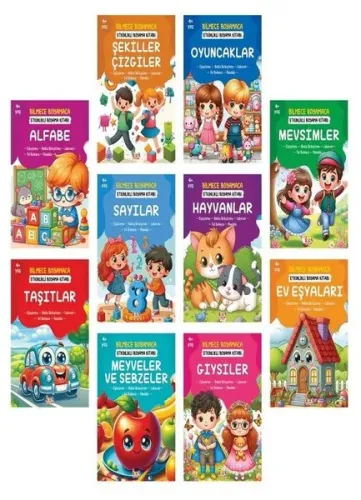 Bilmece Boyamaca ( 10 Kitap Takım )