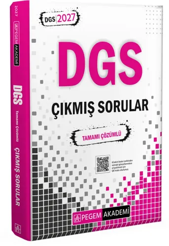 Pegem Yayınları 2027 DGS Çıkmış Sorular Tamamı Çözümlü
