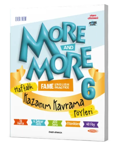 6 MORE&MORE HAFTALIK KAZANIM KAVRAMA FÖYLERİ (40 FÖY) Kurmay Komisyon