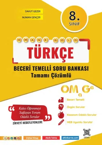 NARTEST 8. SINIF OMAGE GOLD TÜRKÇE SORU BANKASI