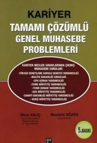 Tamamı Çözümlü Genel Muhasebe Problemleri