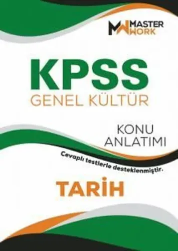 MasterWork Yayınları 2023 KPSS Tarih Konu Anlatımı