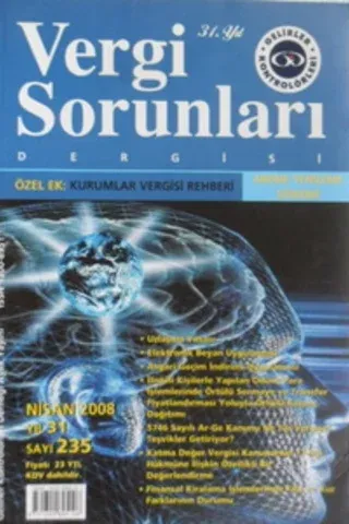 Vergi Sorunları Dergisi 2008/31