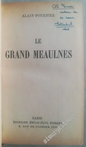 Le Grand Meaulnes -        1942