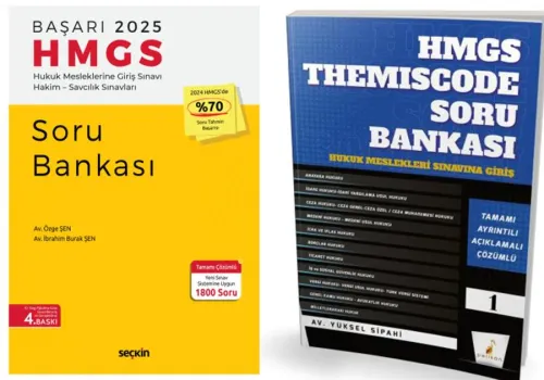 HMGS 2025 BAŞARI Soru Bankası ve HMGS Themiscode Soru Bankası 2'li Set