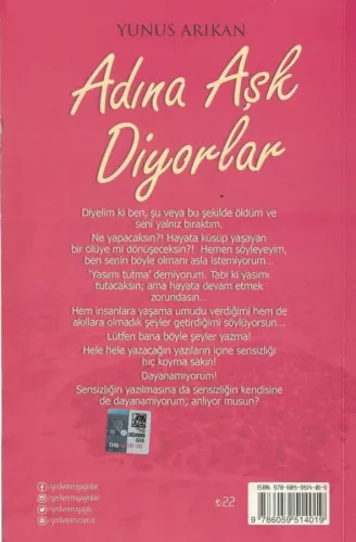Adına Aşk Diyorlar Yunus Arıkan Yediveren Yayınları %60 indirimli