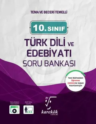 Karekök Yayınları 10. Sınıf Türk Dili Edebiyatı Soru Bankası