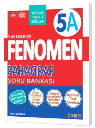 Fenomen Okul Yayınları 5. Sınıf Paragraf A Soru Bankası