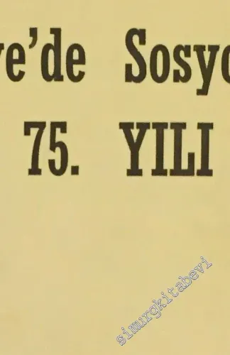 Türkiye'de Sosyolojinin 75. Yılı 1914 - 1989 -        1989