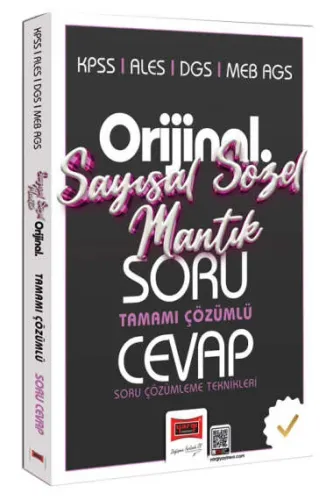 Yargı Yayınları KPSS ALES DGS MEB-AGS Orijinal Sayısal-Sözel Mantık Ta