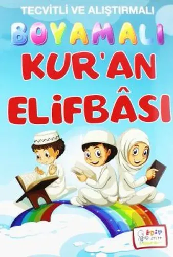 Boyamalı Kur'an Elifbası; Tecvitli ve Alıştırmalı