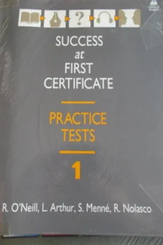 Success At First Certificate Practice Tests 1