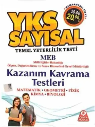 Örnek Akademi YKS TYT Sayısal Kazanım Kavrama Testleri-KAMPANYA