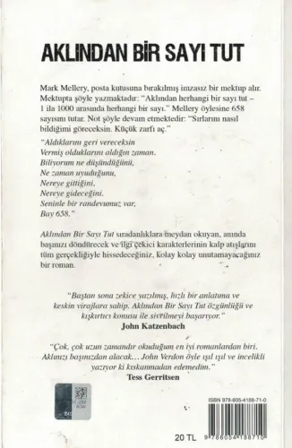 Aklından Bir Sayı Tut John Verdon Koridor Yayıncılık %60 indirimli