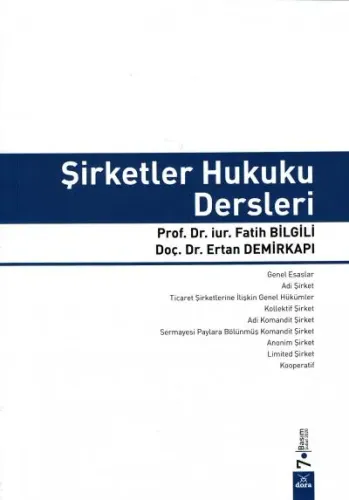 Şirketler Hukuku Dersleri