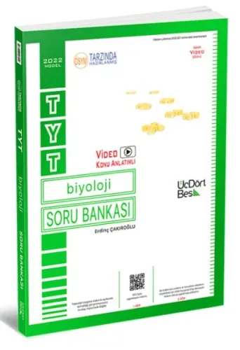 Üç Dört Beş 2022 TYT Biyoloji Soru Bankası %27 indirimli Erdinç Çakıro