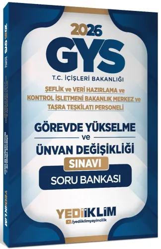 Yediiklim Yayınları 2026 GYS T.C. İçişleri Bakanlığı Görevde Yükselme 