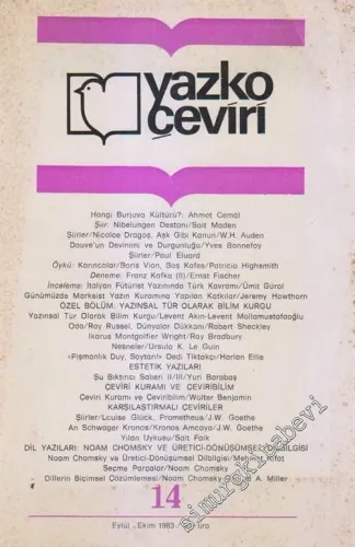 Yazko Çeviri Dergisi - Sayı: 14       Eylül - Ekim 1983
