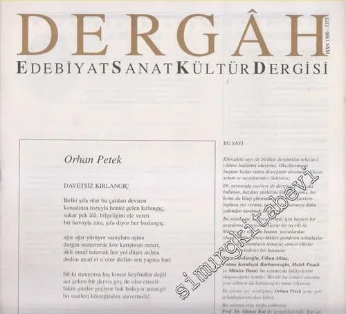 Dergâh: Aylık Edebiyat Sanat Kültür Dergisi - Sayı: 85  Cilt: 8    Mart